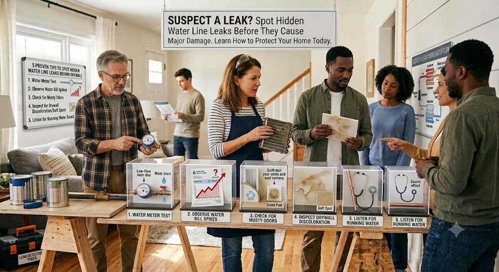 5 Tips How to Spot Hidden Main Line Water Leaks Behind Drywall