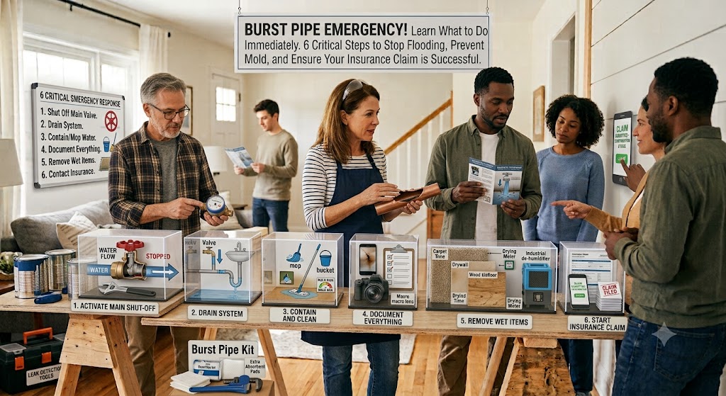 6 Steps to Take Immediately After a Water Pipe Bursts