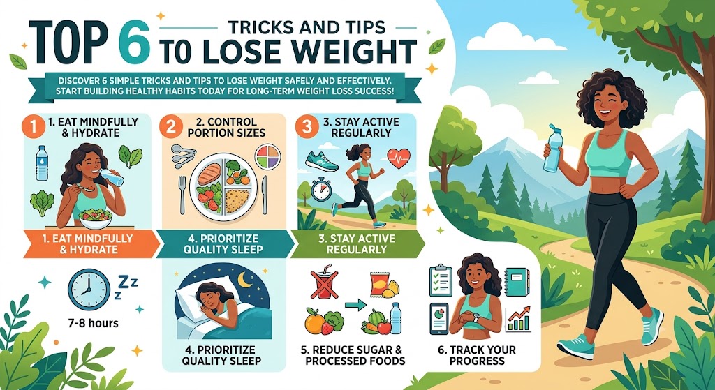 Top 6 Tricks and Tips to Lose Weight