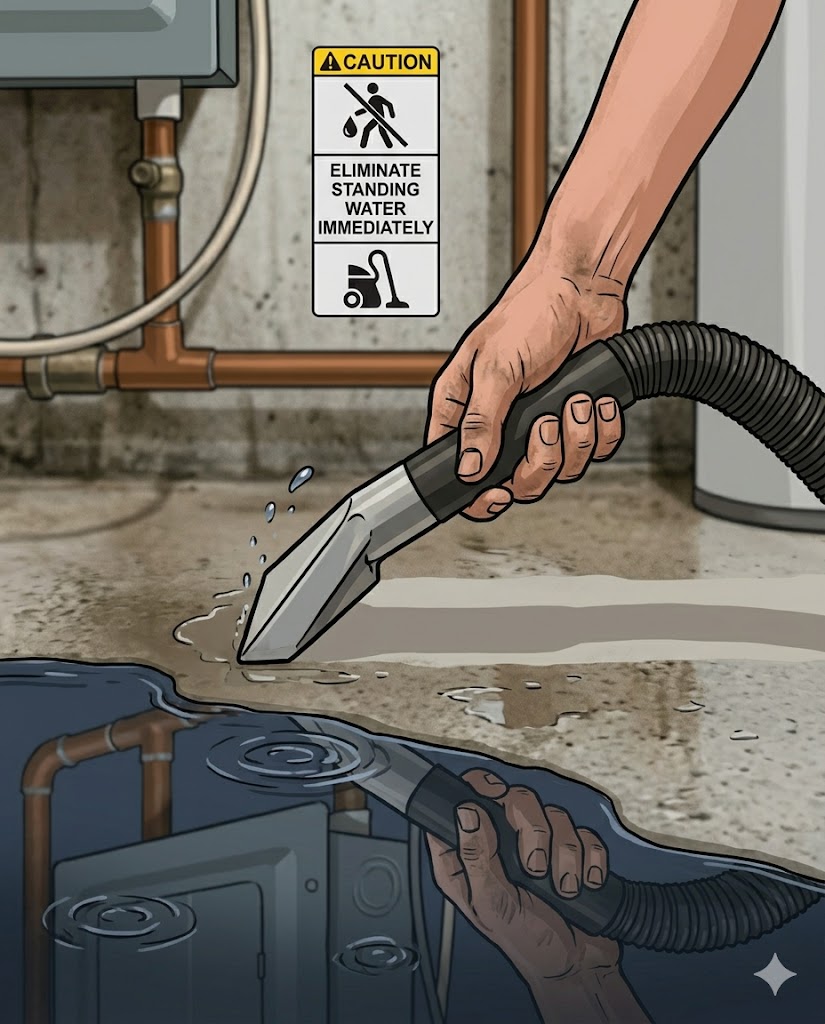 Eliminate Standing Water Immediately