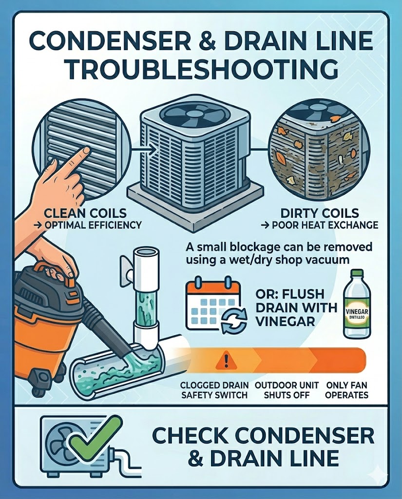 Examine the Condenser Coils and Outside Unit