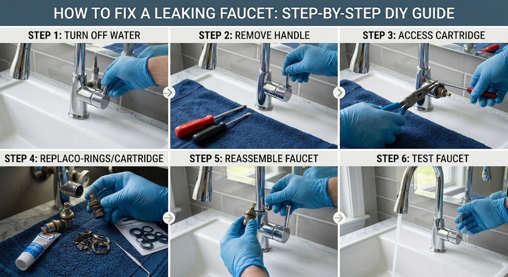 How to Fix a Leaking Faucet: Step-by-Step DIY Guide | Tricks and Tips for Life