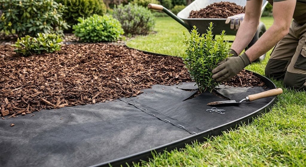 How to Lay Mulch and Install Weed Barrier Fabric: Step-by-Step DIY Guide | Tricks and Tips for Life