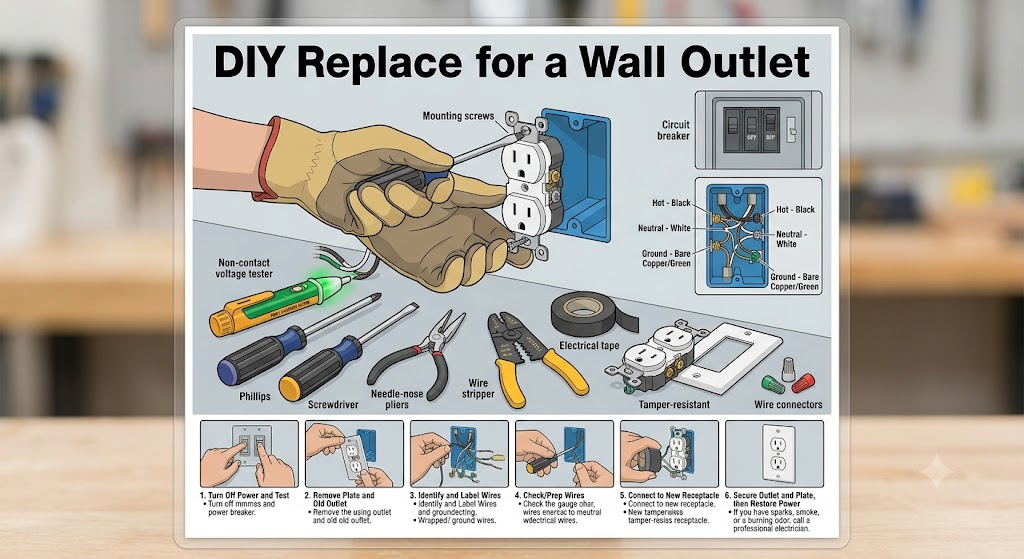 How to Replace a Standard Wall Outlet: Step-by-Step DIY Guide | Tricks and Tips for Life