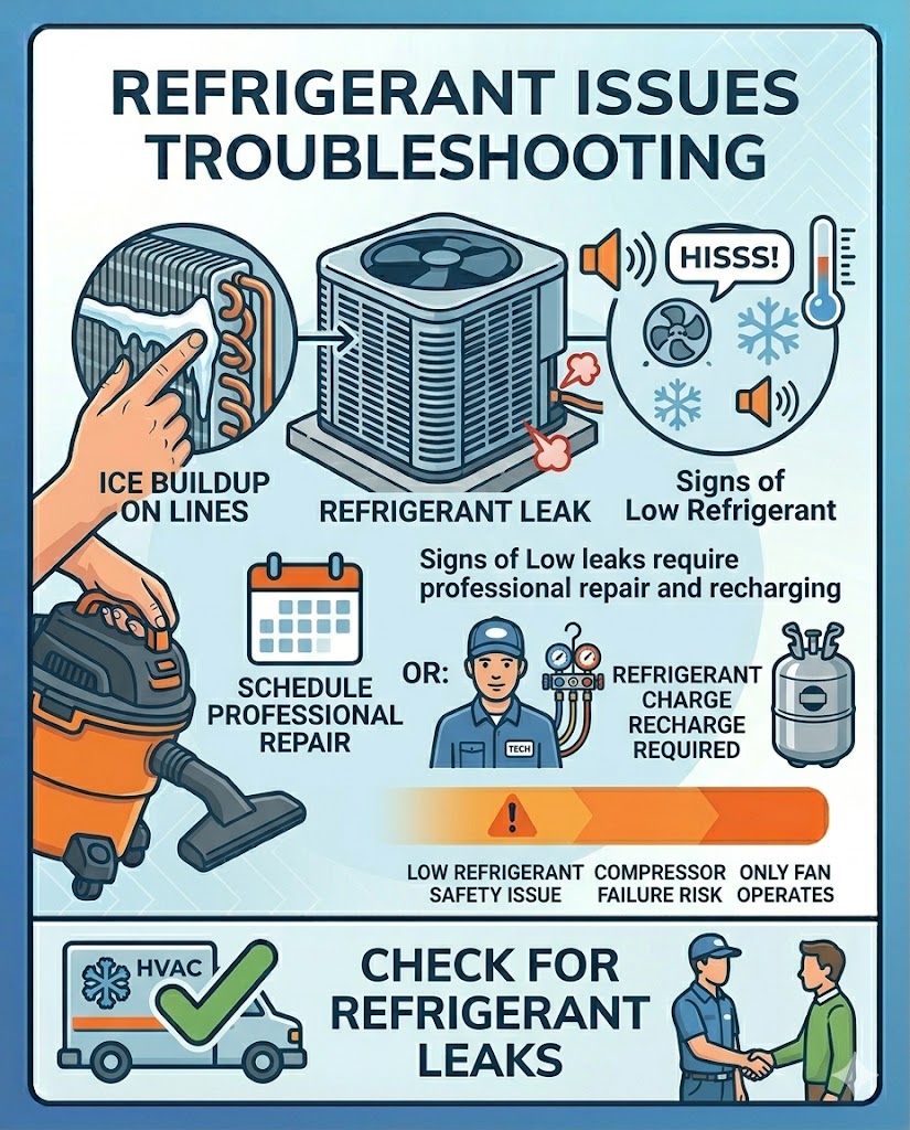 Look for Refrigerant Issues