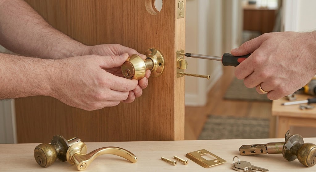 3. Mount the New Lockset