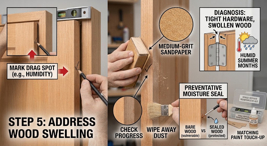 Step 5: Address Wood Swelling
